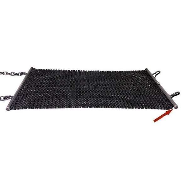 Vintage CHANEL Black Swarovski Crystal Mesh Bracelet 1998 - Picture 10 of 12